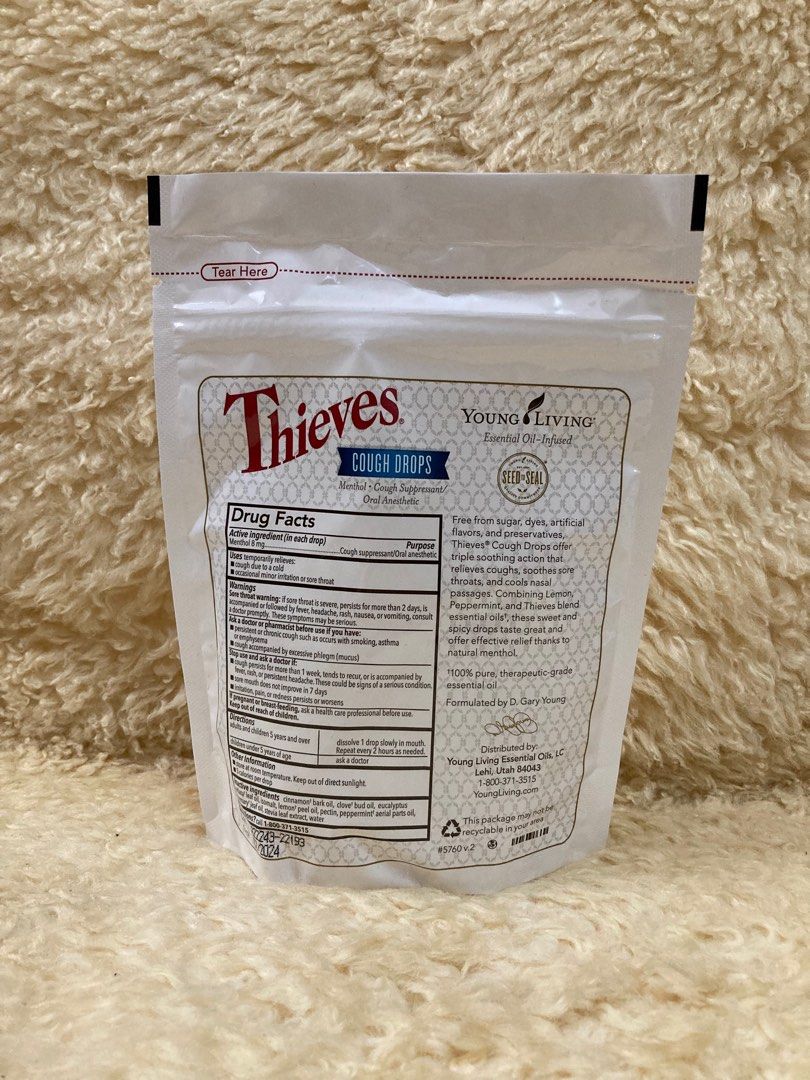 Thieves Cough Drops 30 drops Young Living, 健康及營養食用品, 健康補充品, 健康補充品 維他命