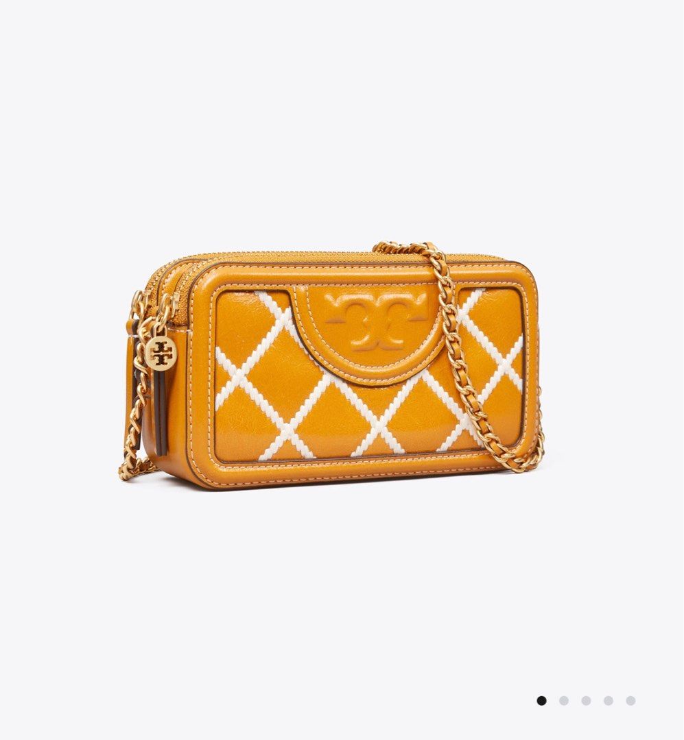 Tory Burch Fleming Double Zip Crossbody bag, Luxury, Bags & Wallets on