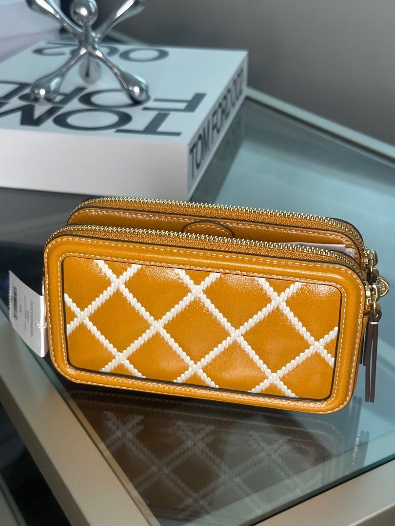 Tory Burch Fleming Double Zip Crossbody bag, Luxury, Bags & Wallets on