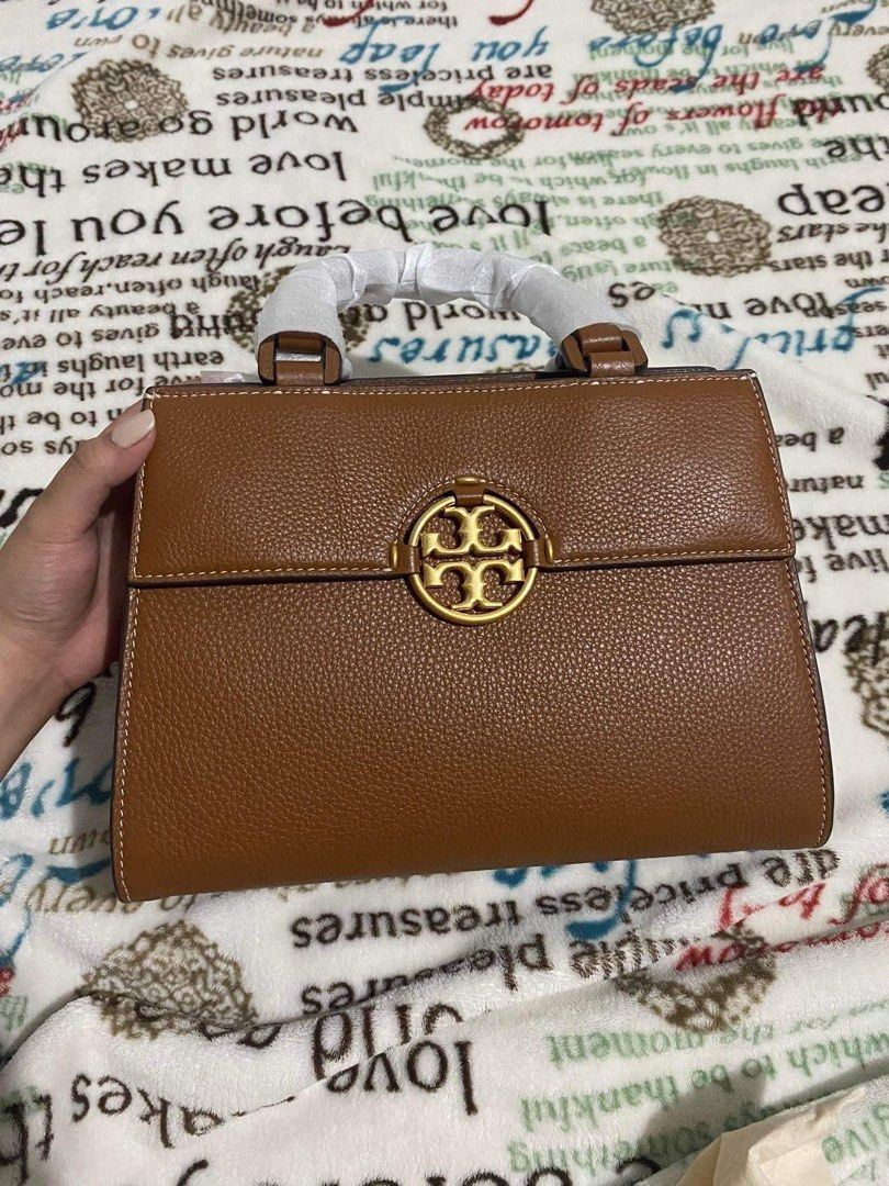 Tory Burch Miller Top Handle Satchel, Luxury, Bags & Wallets on Carousell
