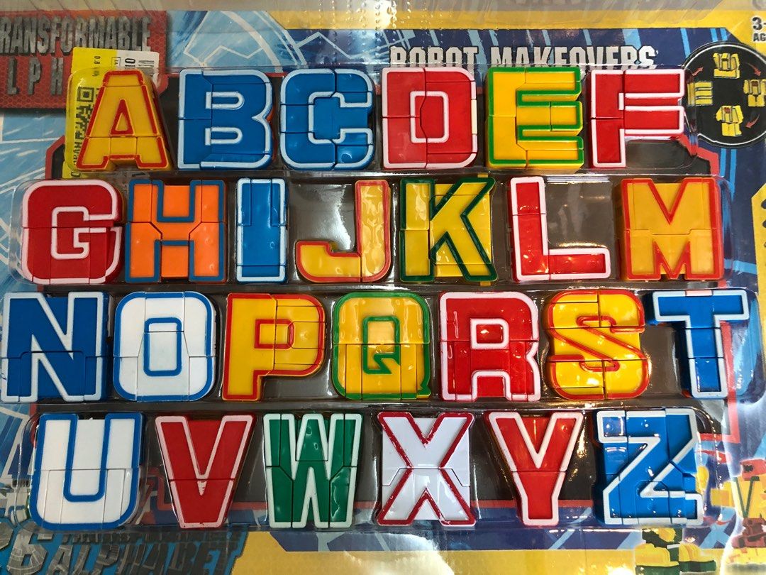 Transformable Alphabet Robots, Hobbies & Toys, Toys & Games on Carousell