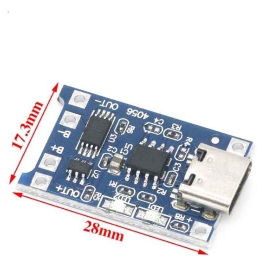 Type-C USB 5V 1A 18650 Lithium Battery Charger Module Charging Board ...