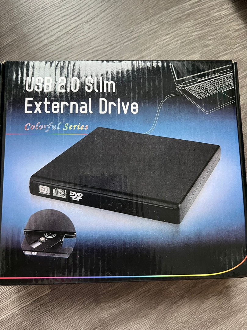 USB 2.0 Slim External Drive, Computers & Tech, Parts & Accessories