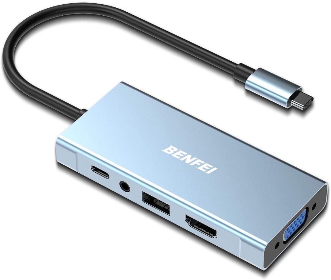  BENFEI 4-in-1 USB-C Hub - HDMI, VGA, USB Adapters