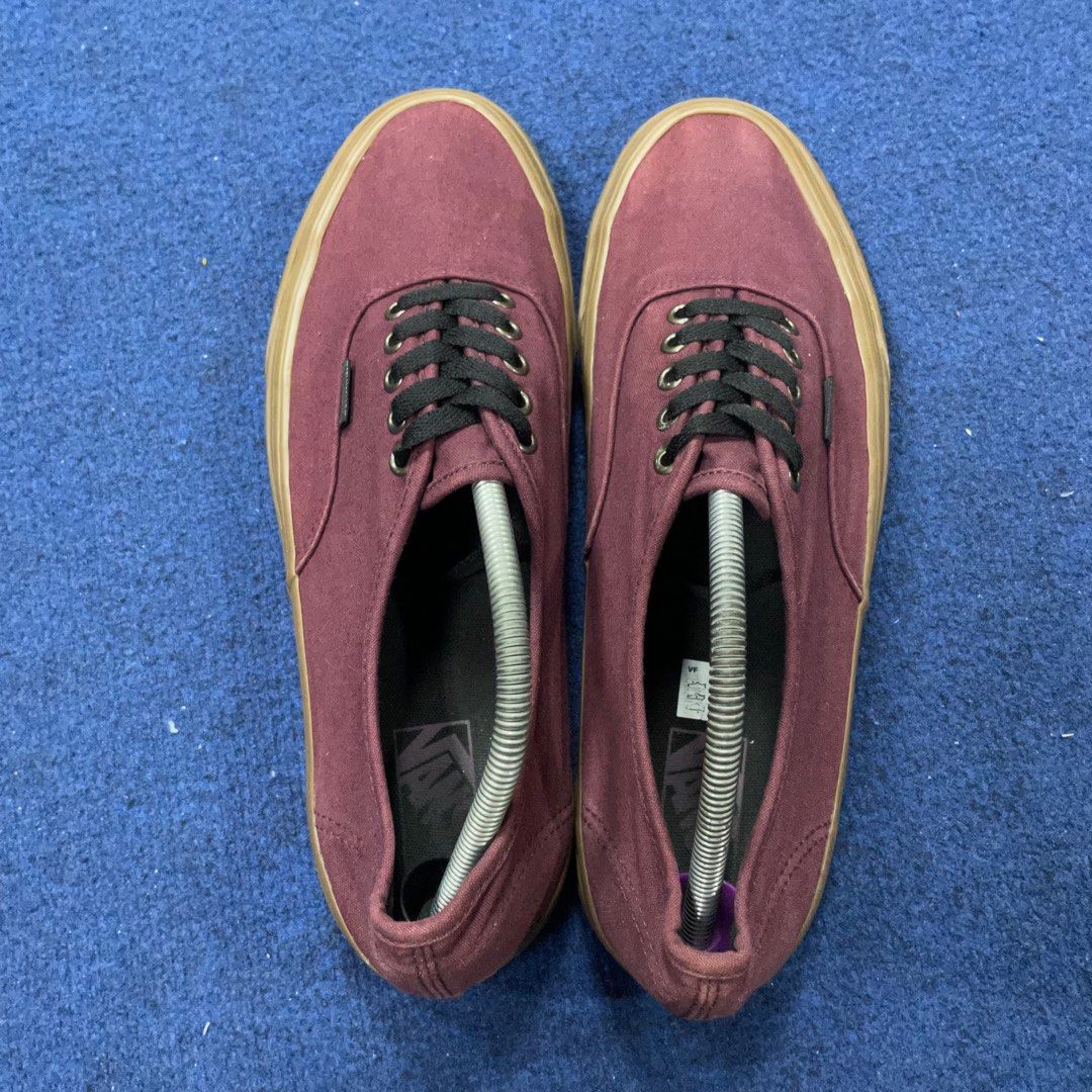 Vans authentic best sale maroon gum