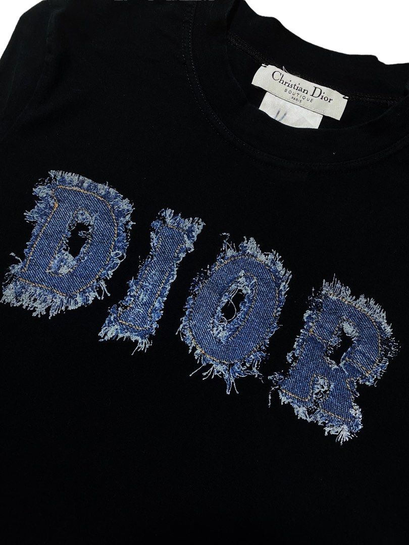 ⚜️VTG Christian Dior Denim logo shirt, Luxury, Apparel on Carousell