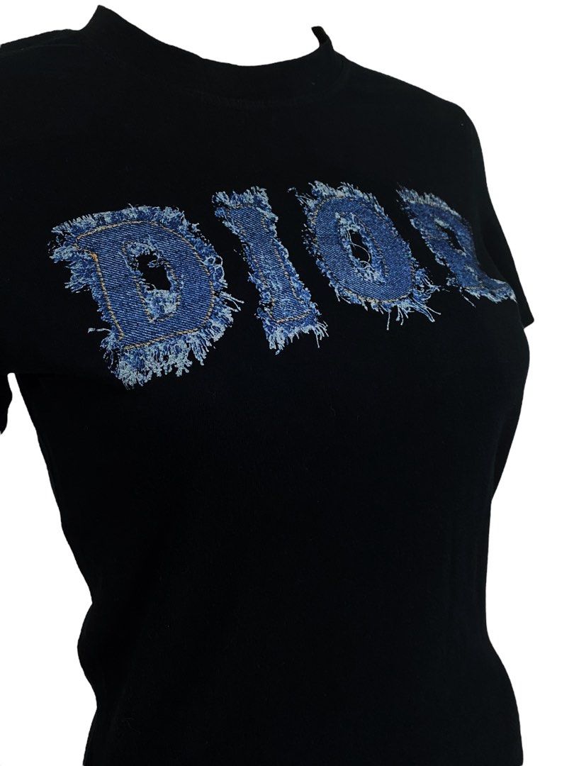 ⚜️VTG Christian Dior Denim logo shirt, Luxury, Apparel on Carousell