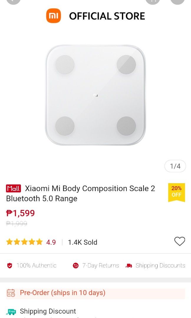 Xiaomi Weighing scale, Mobile Phones & Gadgets, Other Gadgets on Carousell
