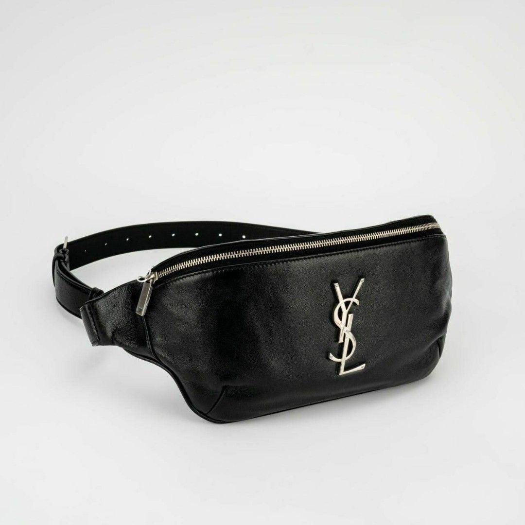 Ysl Monogram Belt Bag bumbag Color Black Size 33cm x 14cm