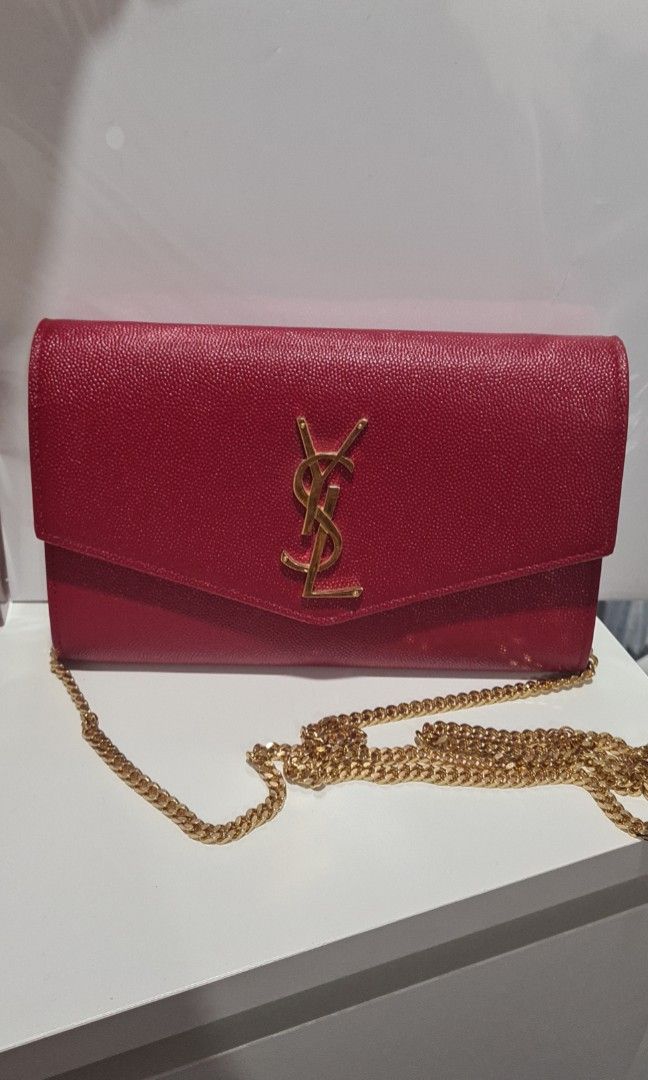 YSL Uptown chain wallet Luxury Bags Wallets on Carousell