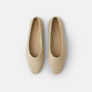 ZARA Raffia Woven Jute Flats