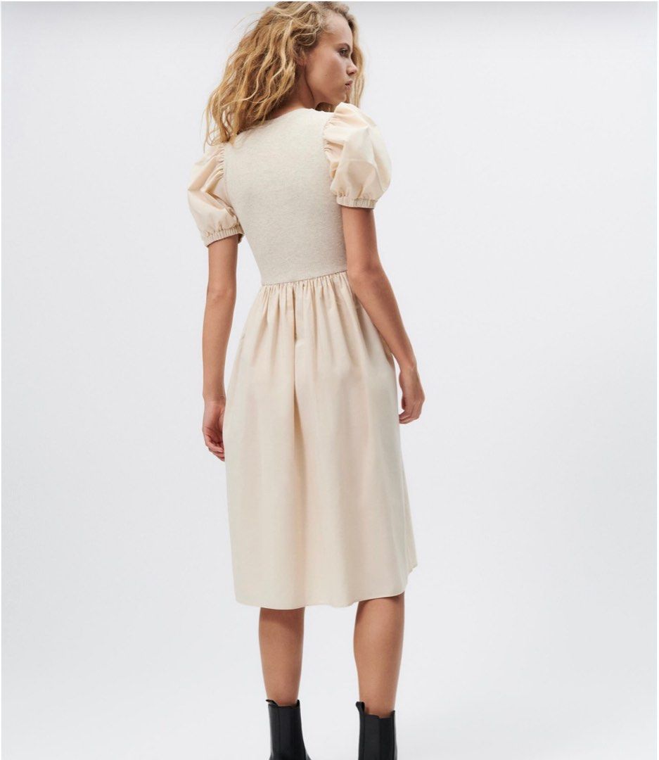 Zara Combination Knit Dress, Women's Fashion, Dresses & Sets, Dresses on  Carousell