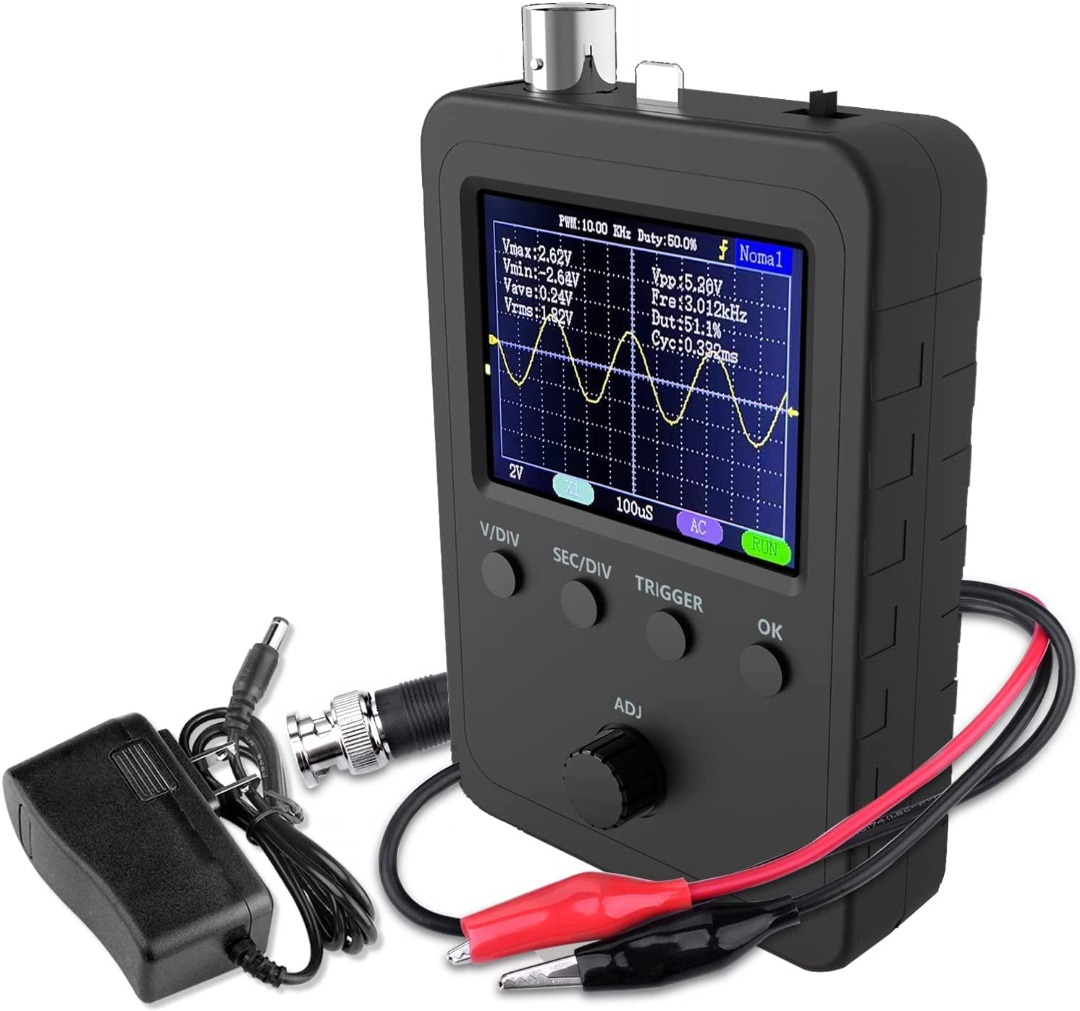 Digital Oscilloscope BNC Probe Test Leads Q9 Male Connector To Dual Al