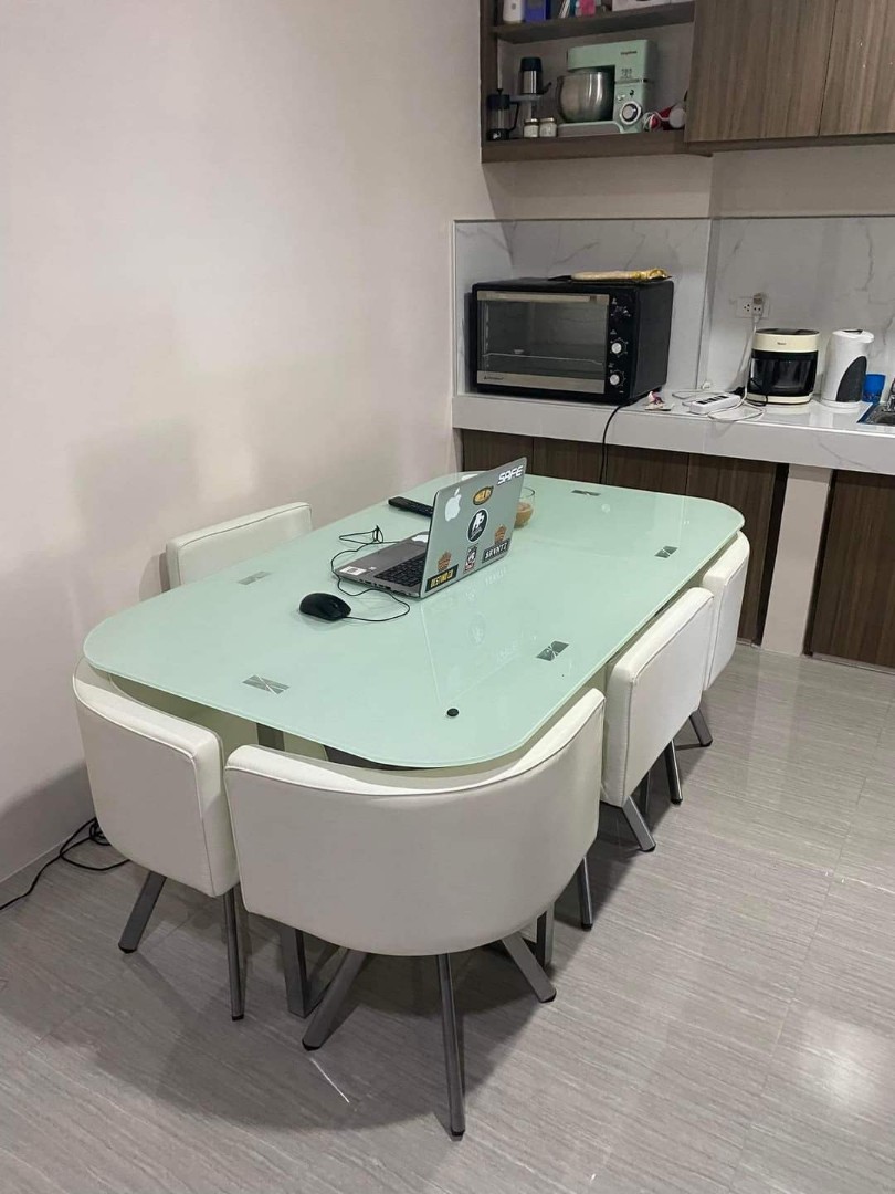 6s space saver dining set, Furniture & Home Living, Furniture, Tables ...