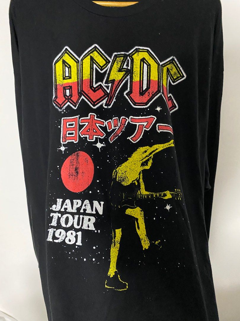 acdc japan tour 1981 shirt