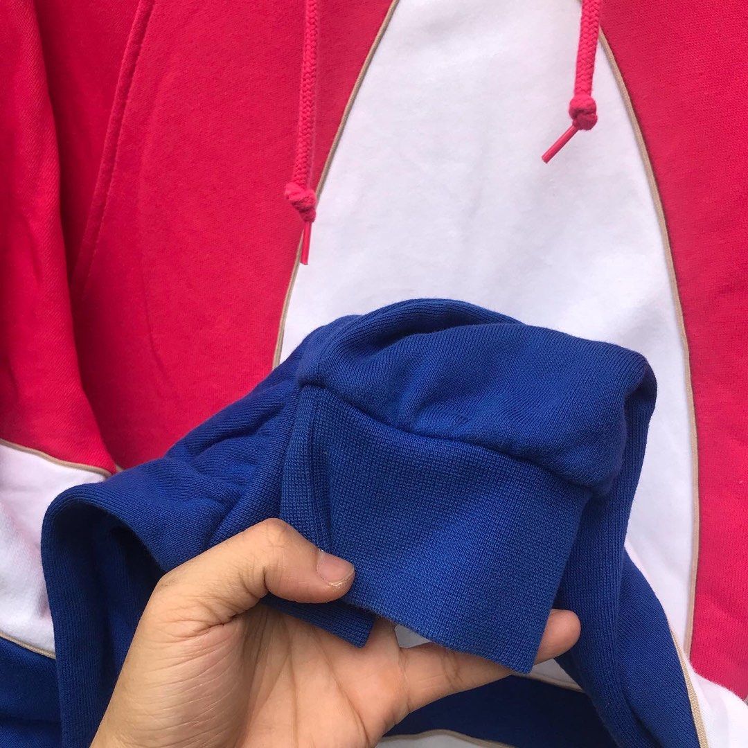 Adidas Big Trefoil Outline ColorBlock Hoodie Second Fesyen Pria