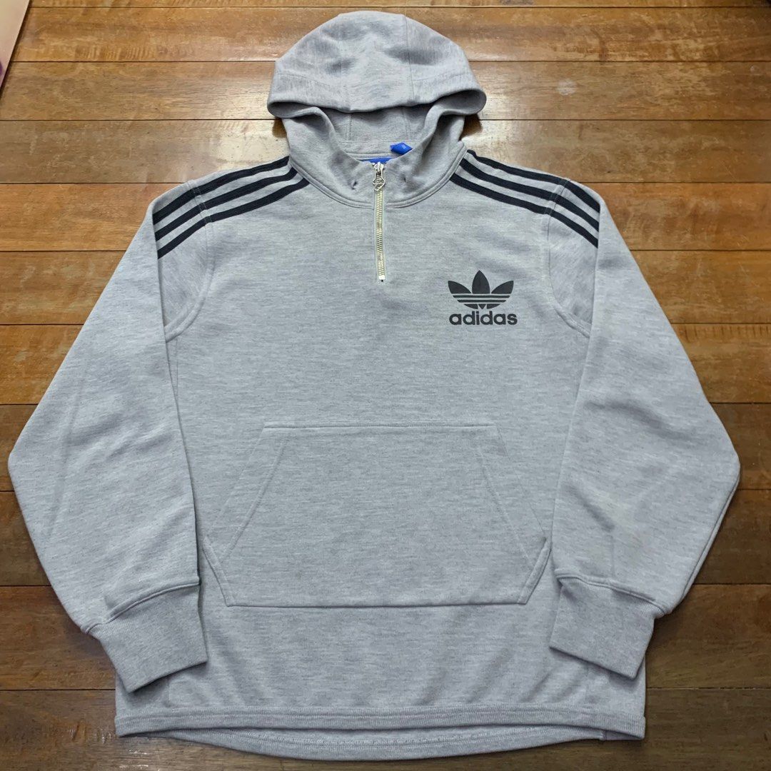 Adidas originals trefoil half zip cheap hoodie