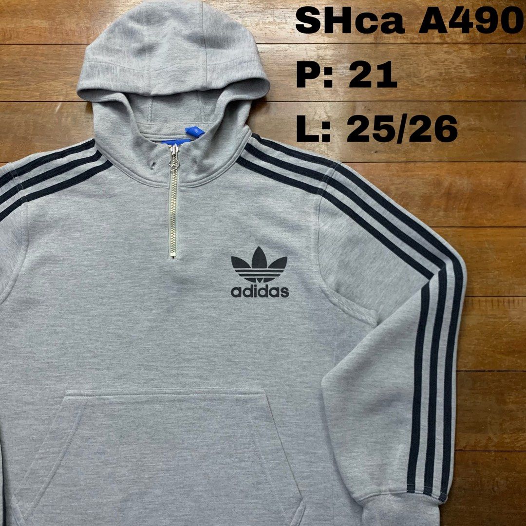Adidas half zip hoodie men's clearance