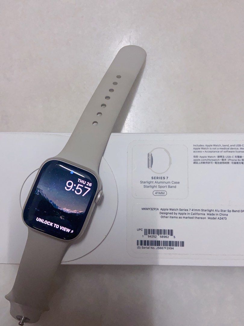 Apple iwatch 7 41mm Starlight Women s Fashion Watches