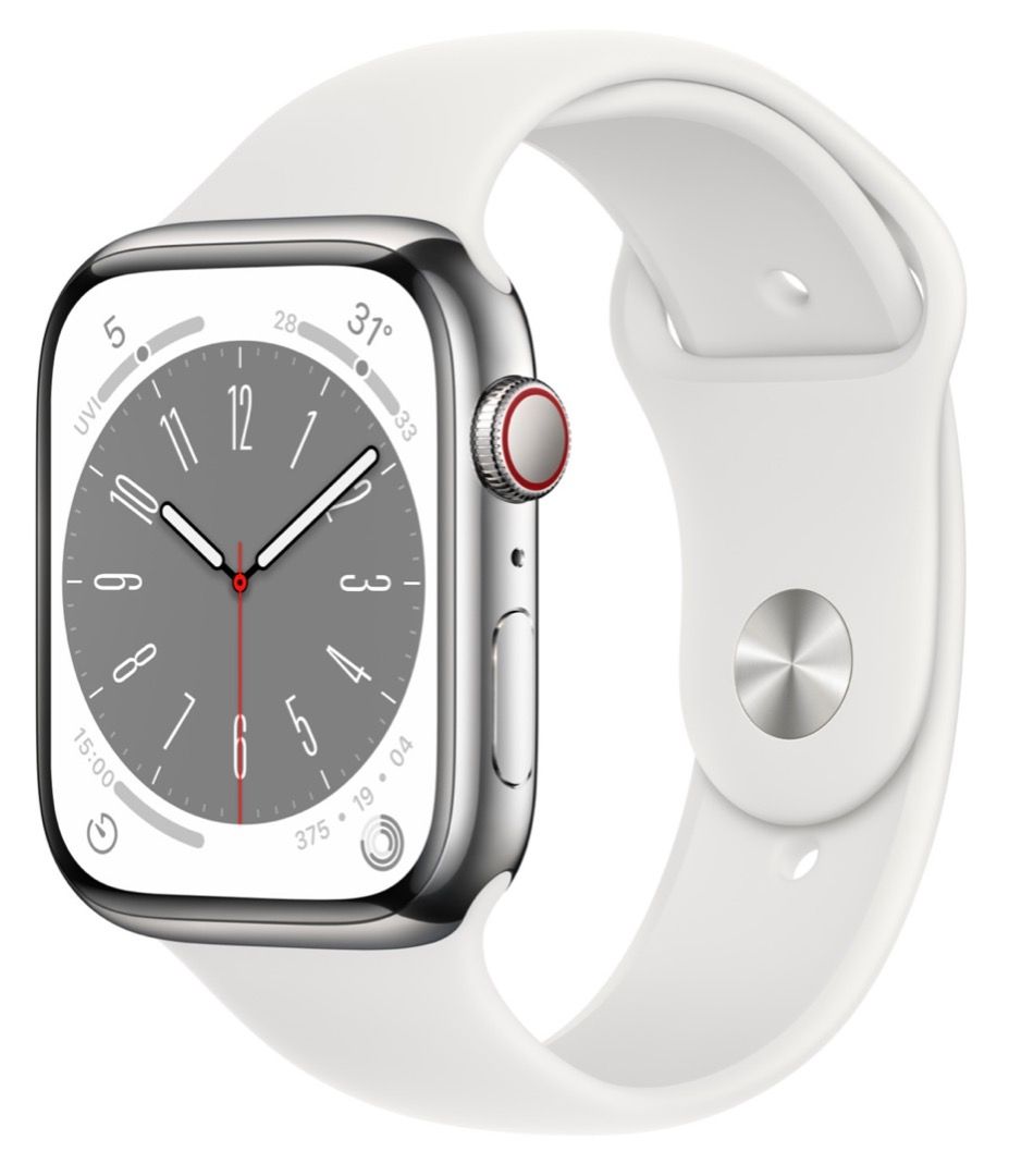 Apple Watch iWatch Series 8 CELLULAR 45mm Silver Aluminium Case
