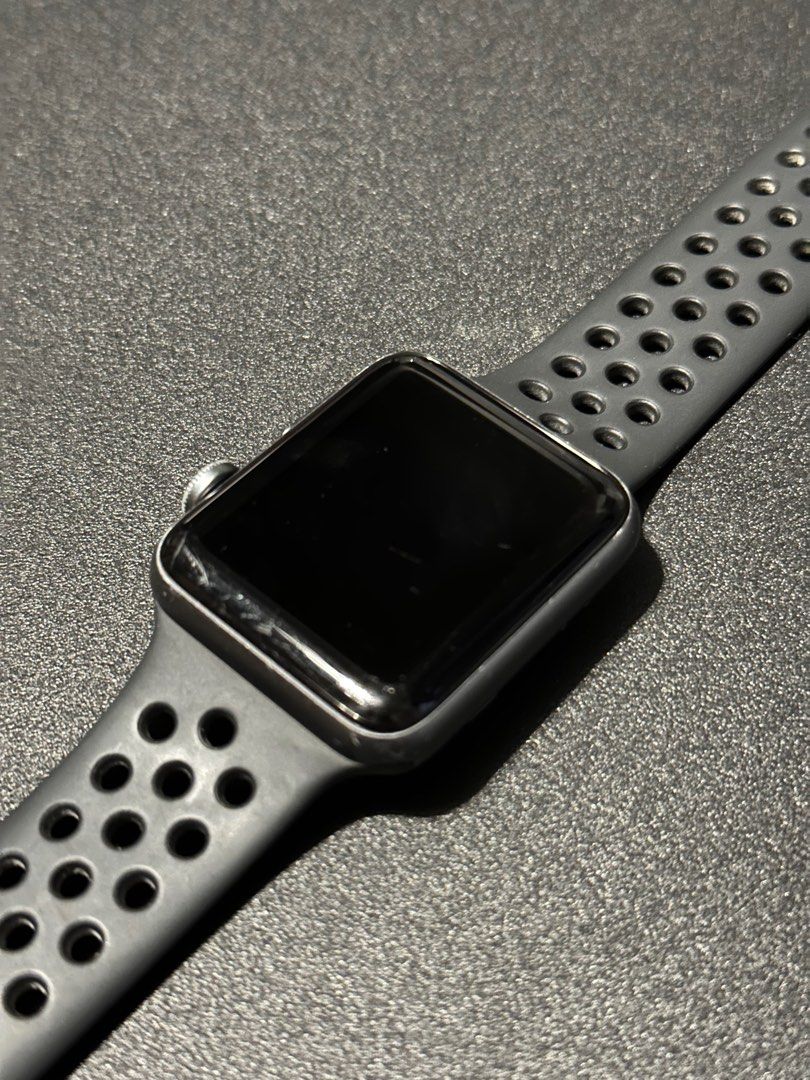 Apple watch series 3 nike white band cheap