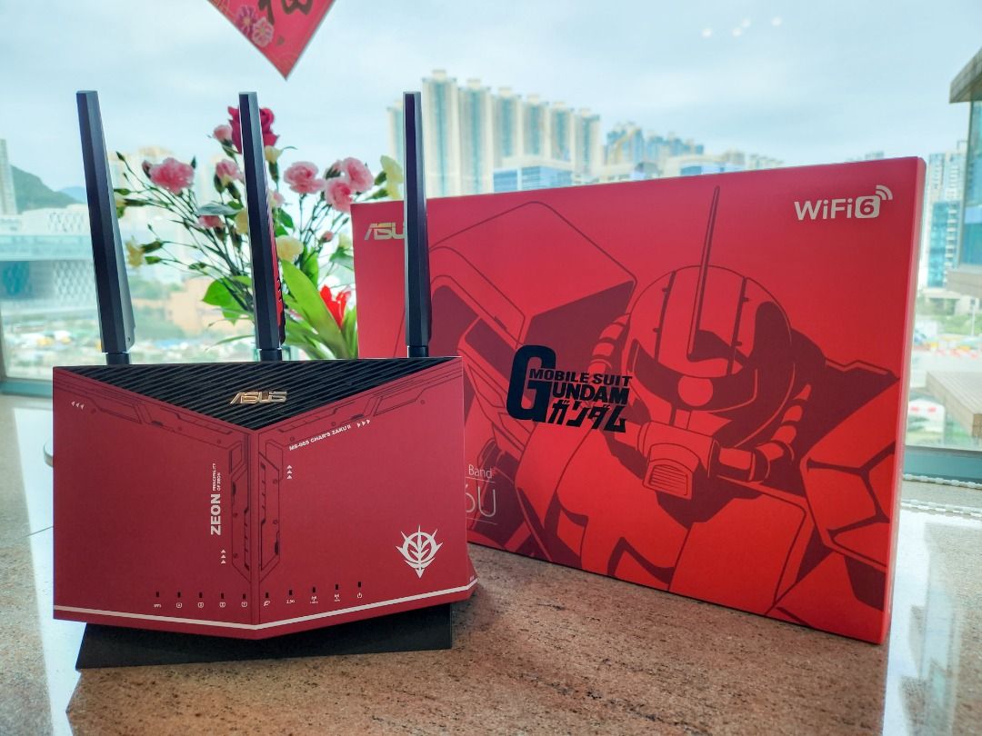 ASUS RT-AX86U WiFi6 Router 電競路由器ZAKU II EDITION 渣古特別版(極
