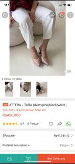 Attera tara heels dusty pink