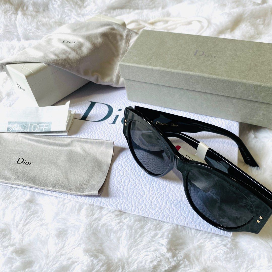 Dior Lady Dior Studs Sunglasses in Brown