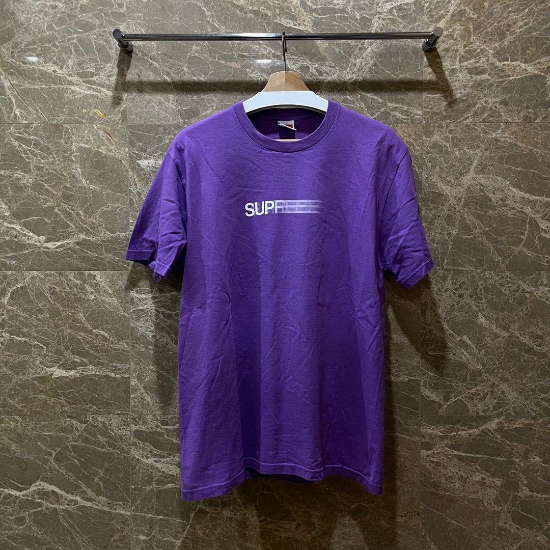 Tシャツ/カットソー(半袖/袖なし)Supreme Motion Logo Tee Purple S