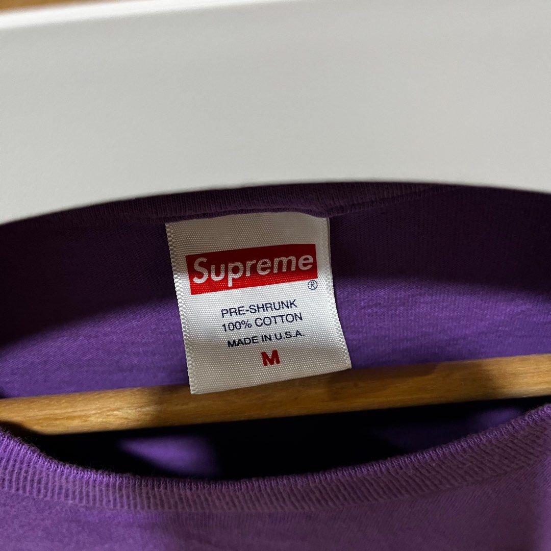 Authentic Supreme SS20 Motion Logo Tee Purple