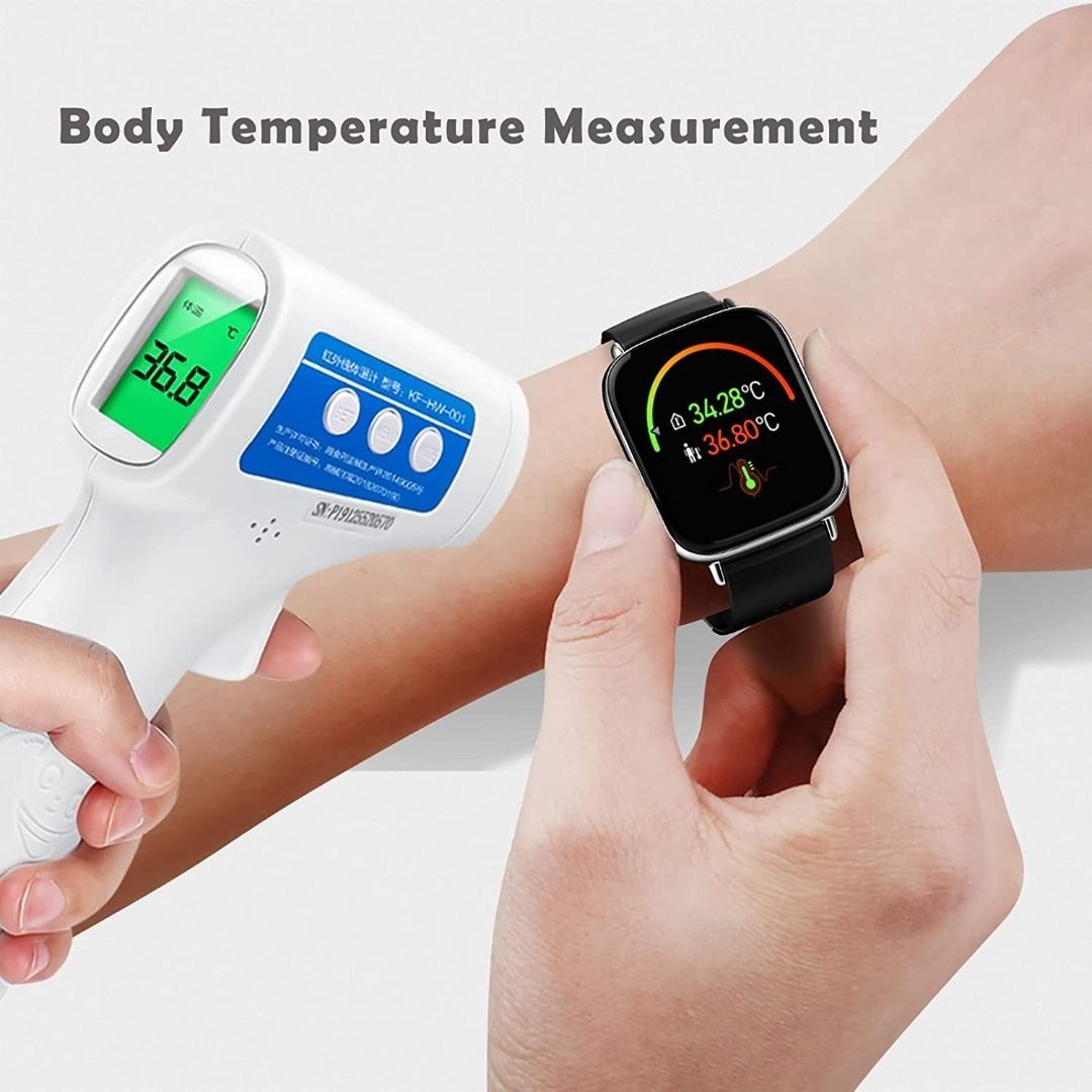 [B1572] GLORY FIT Smart Watch for Women Men, Health Watch with Body  Thermometer/Heart Rate/Sleep Monitor/Blood Pressure/Blood Oxygen/Step  Counter