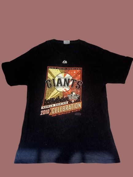 Baseball Tee San Franciso Giants Championship Tee (Category: Tshirts & Polo Shirts ) located in Manila. Submitted by da666ul (Listing ID 1211672540, Image 1). Description: San Franciso Giants Championship Tee 2010 Size Large Issue: Crackprints Majestic.Hanes.