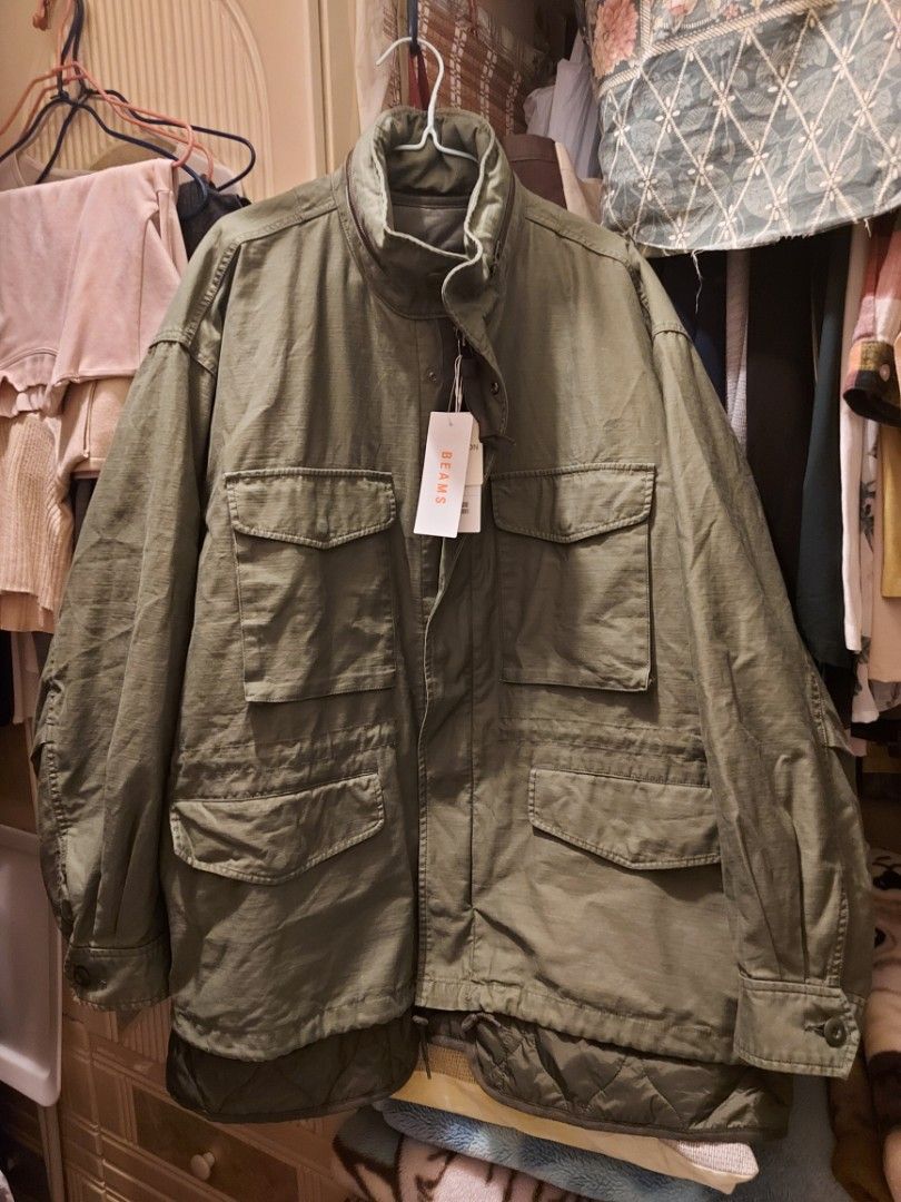 beams 3way m65 jacket 軍褸size XL, 男裝, 外套及戶外衣服- Carousell