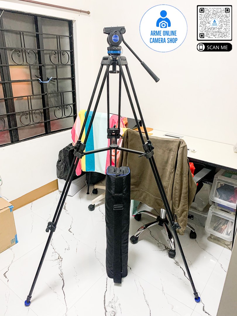Benro KH25P Tripod with bag (11 lb Payload Capacity), Photography