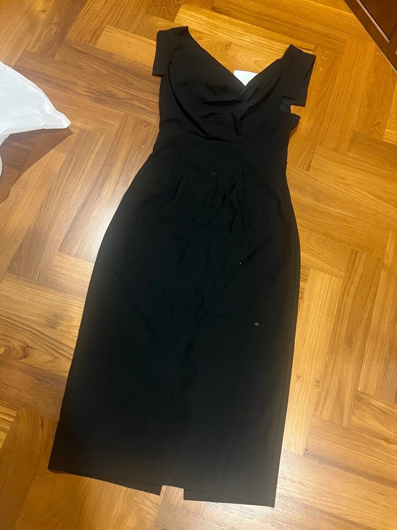 square neckline dress black Sleeveless Midi Amazon.com: HDE Women's Faux cf-size-size-12 Size:US 12.5