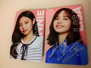 Black pink Orea Jennie Lisa flash card