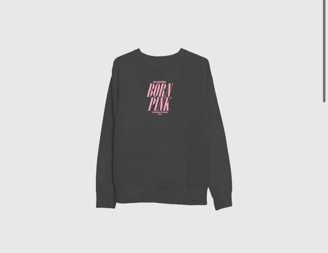 BLACKPINK BORN PINK TOUR LOGO CREWNECK 衫(冇帽hoodie), 興趣及遊戲