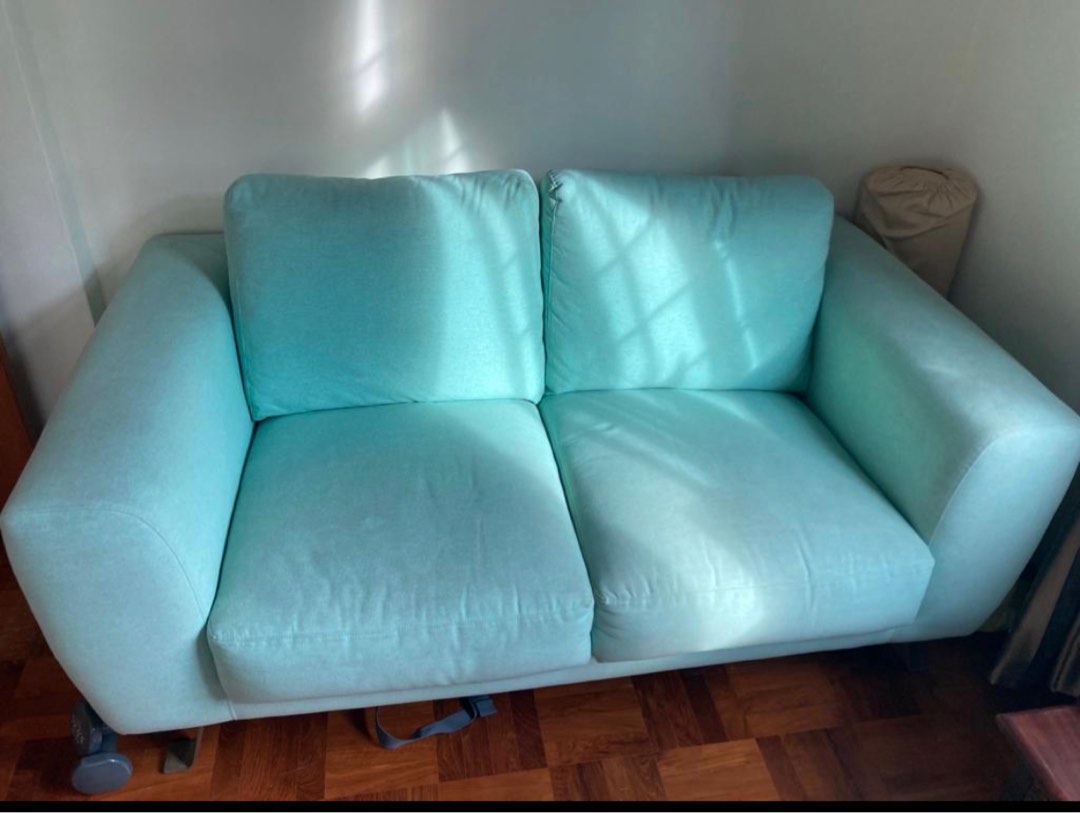 Blue sofa for sale, Furniture & Home Living, Furniture, Sofas on Carousell