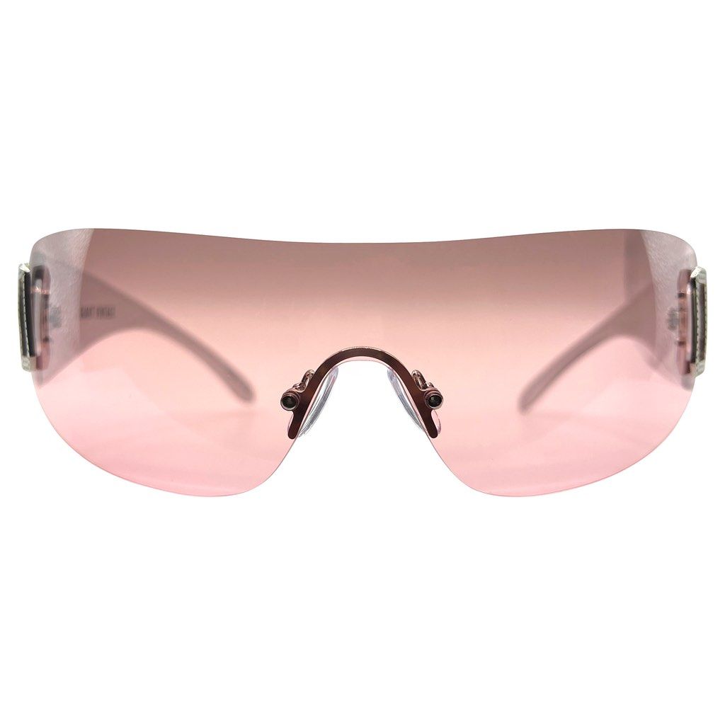 Pink shield sunglasses hot sale