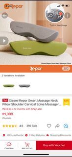 BRAND NEW Repor Smart Massage Neck Pillow