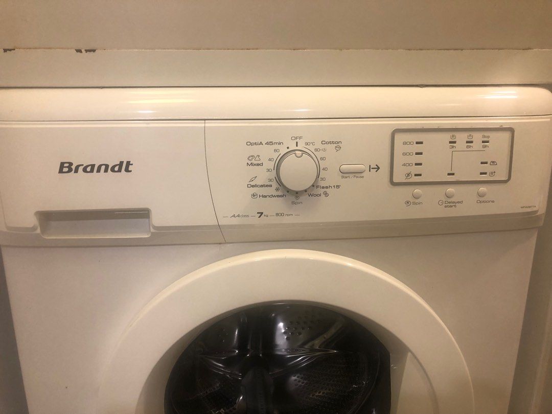 Brandt washing machine & dryer, TV & Home Appliances, Washing Machines