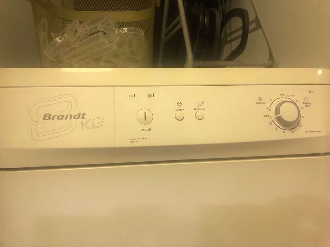Brandt washing machine & dryer, TV & Home Appliances, Washing Machines
