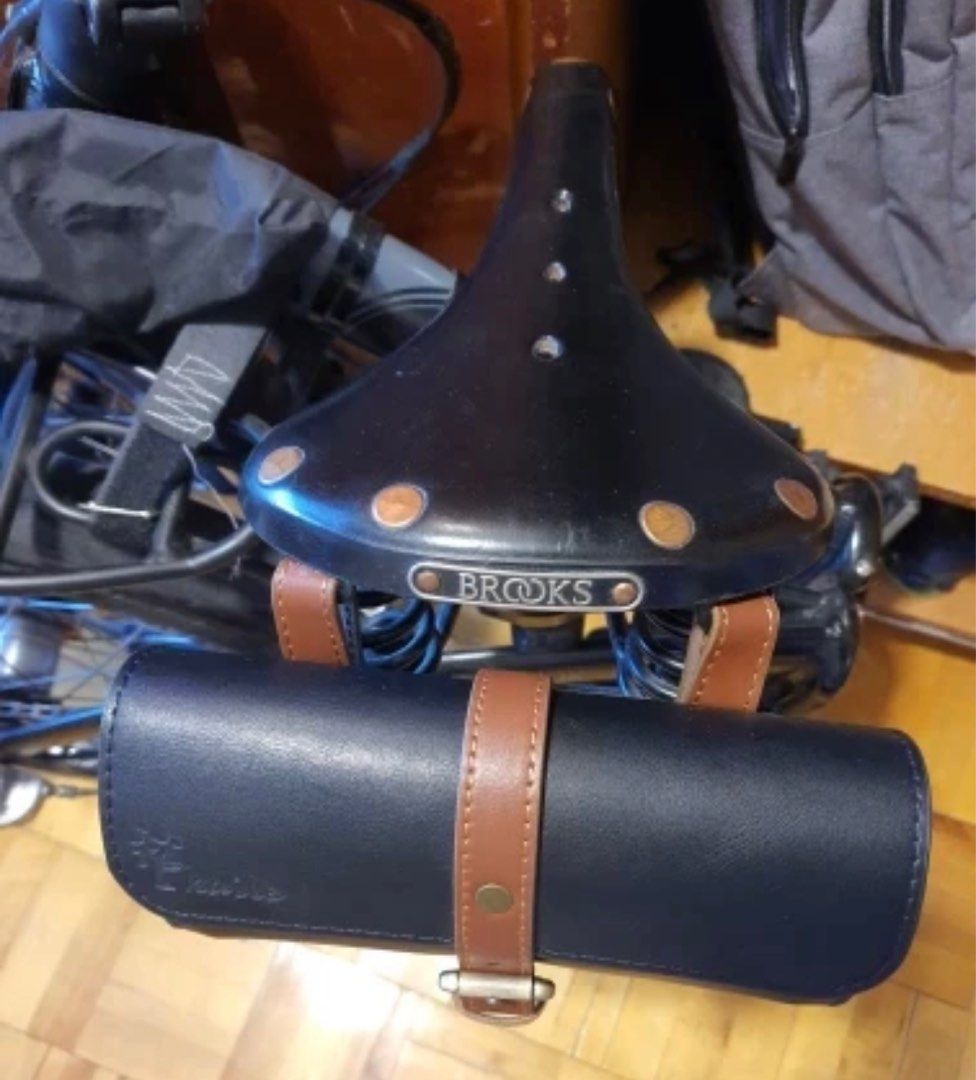 Brompton leather saddle bag sales