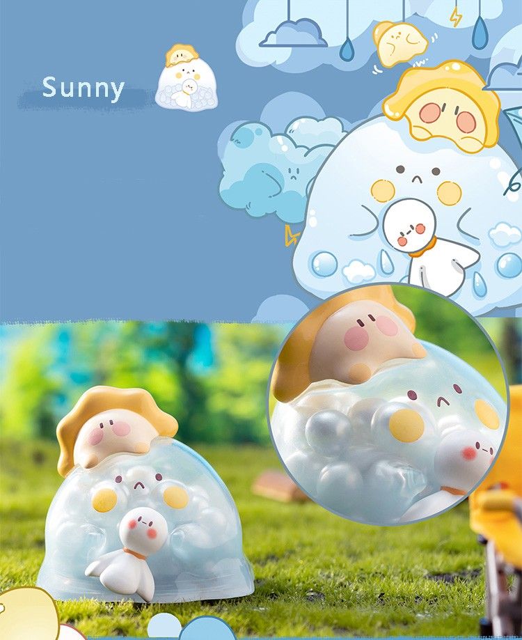 BUBBLE EGGS SERIES 2 BLIND BOX OPENED REVEALED STYLE (COOKIES, SUNNY