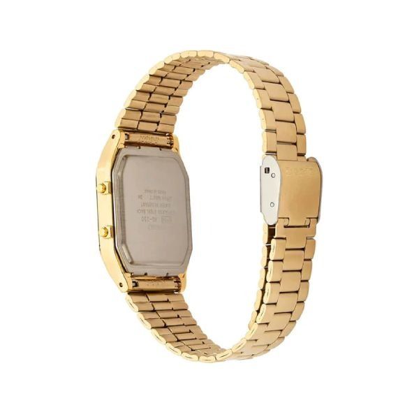 Casio AQ-230GA-9D Orologio Da Polso | Analogico-Digitale Con Cronometro | Cinturino In Acciaio Inox | Doppio Fuso Orario E Sveglia