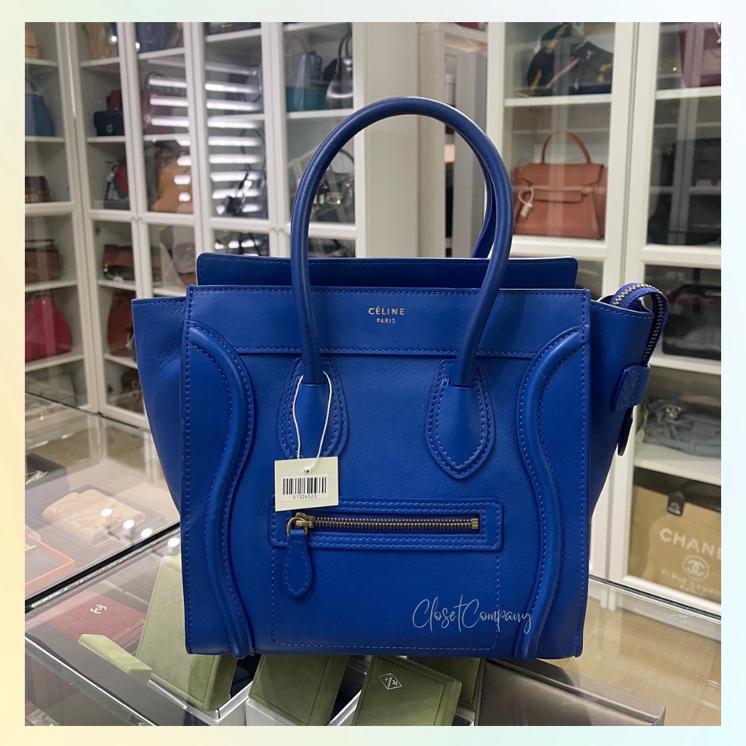 Royal blue celine bag shop