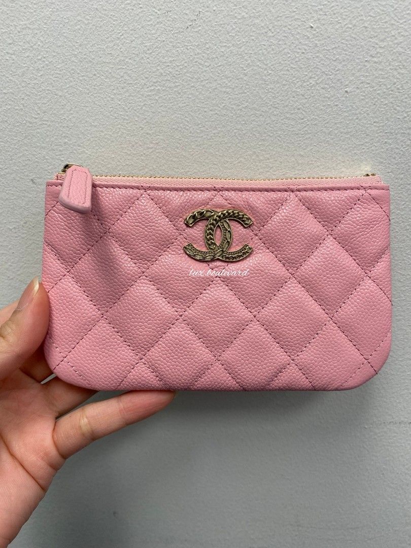Chanel 22K Mini O Case Pouch in Pink / AGHW, Luxury, Bags