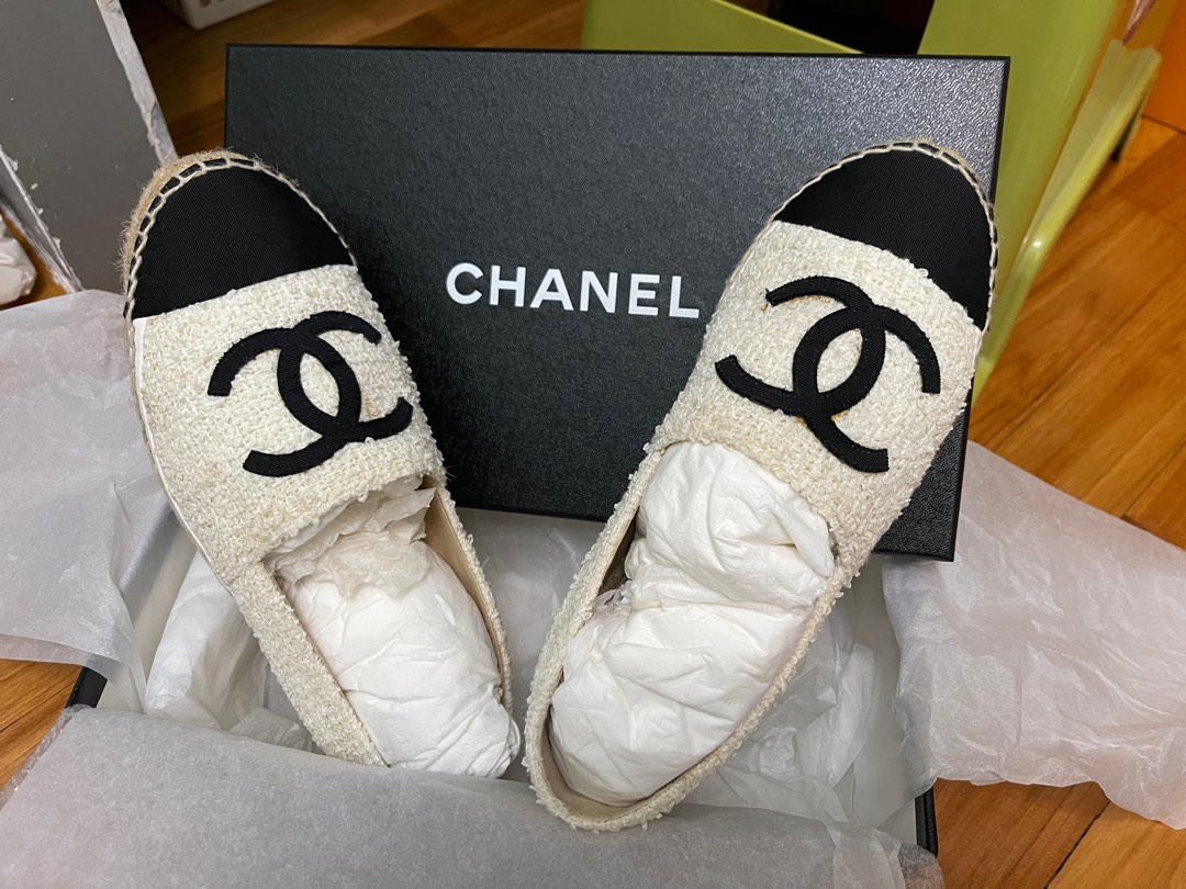 Chanel espadrille, Luxury, Sneakers & Footwear on Carousell