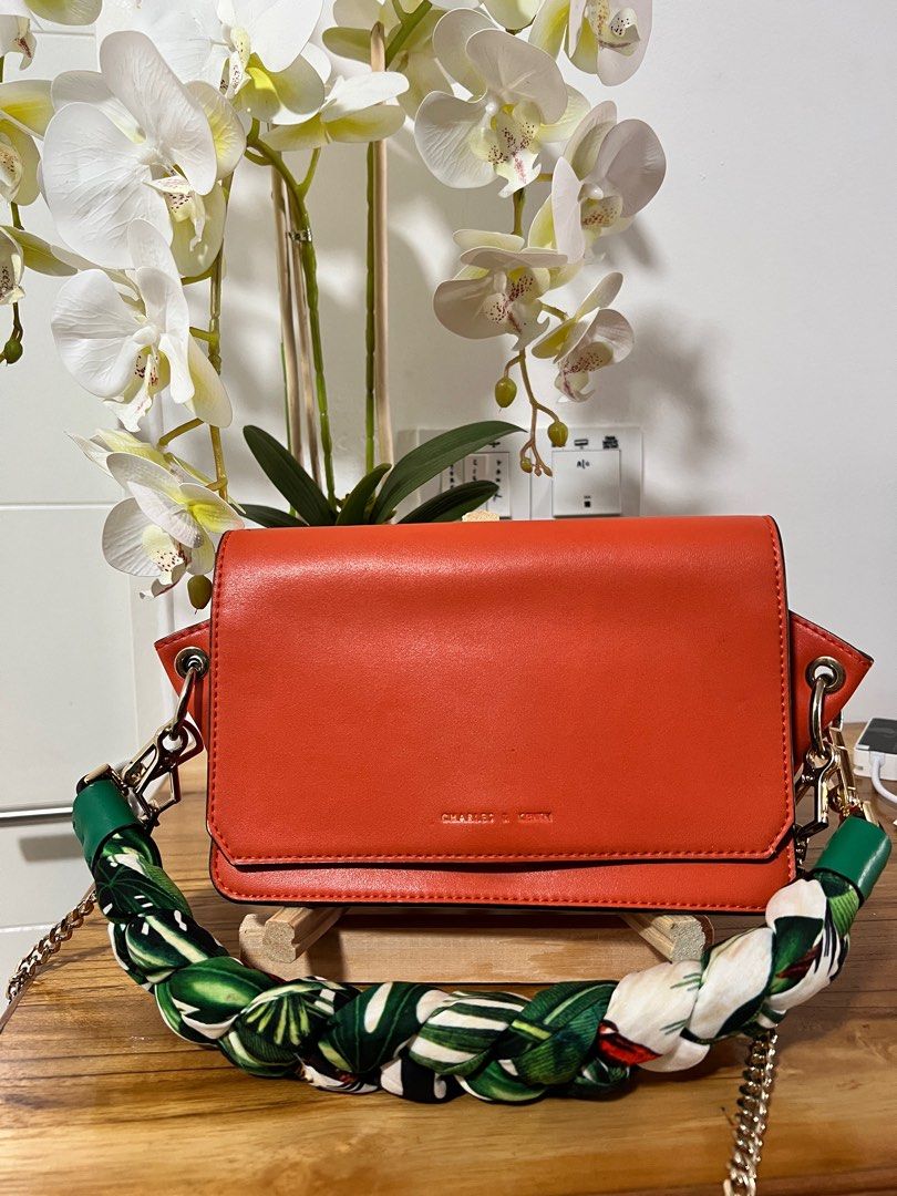 Charles Keith sling bag Orange size M