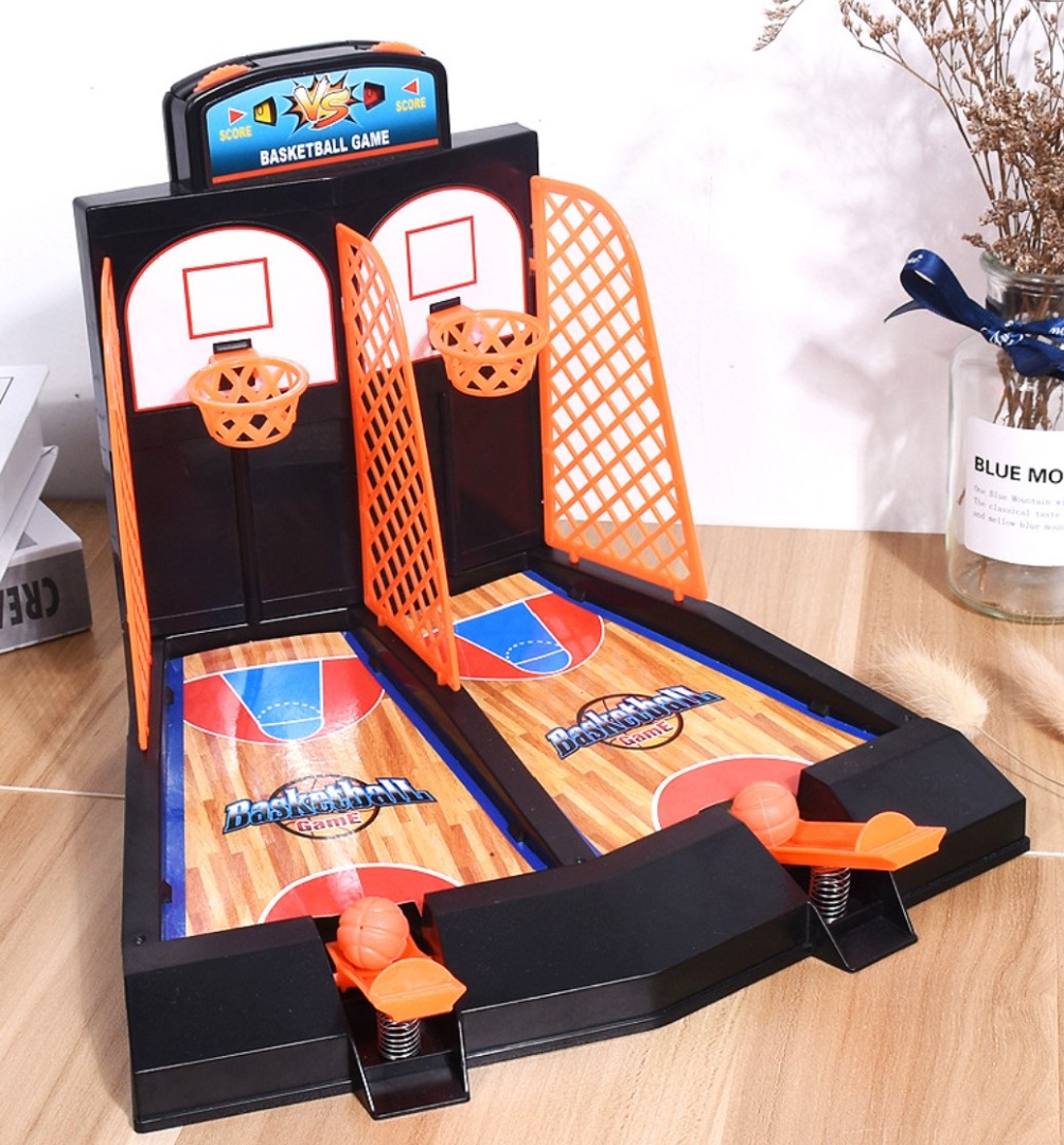 Children's Basketball Board Game Shooting Toys Double Catapult Shooting